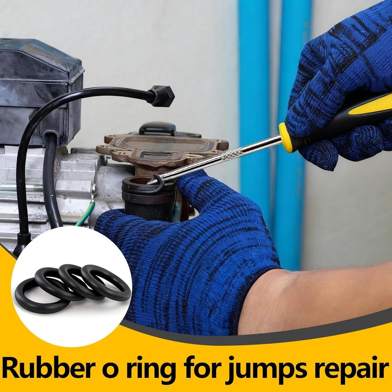 NBRINGO 1086 SAE PCS O-Rings Assortment Kit with 4 Pick & Hook Tools - 32 Sizes Buna-N O Ring Set Compliant with AS568 Standards,Ensure Leak-Proof Seals for Hydraulic, Plumbing & Automotive Repairs - Image 5